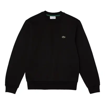 Lacoste Organic Brushed Cotton Sweatshirt - Noir Pulóverek Fekete