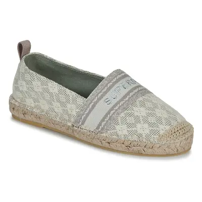 Superdry Canvas Espadrille Overlay Shoe Gyékény talpú cipők Bézs