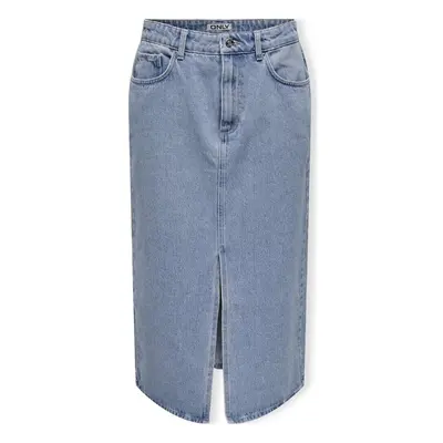 Only Noos Bianca Midi Skirt - Light Blue Denim Szoknyák Kék