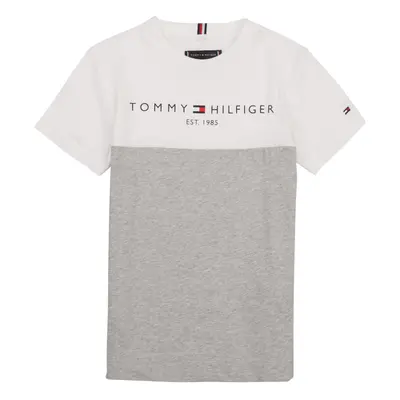 Tommy Hilfiger ESSENTIAL COLORBLOCK TEE S/S Rövid ujjú pólók Fehér