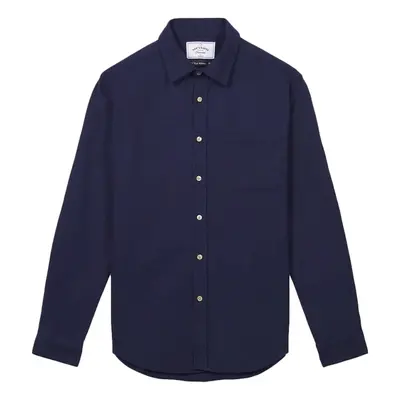 Portuguese Flannel Teca Shirt - Navy Hosszú ujjú ingek Kék