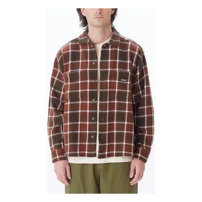 Obey Bigwig plaid woven Hosszú ujjú ingek Sokszínű