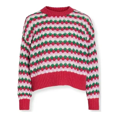 Vila Salula Knit L/S - Cerise Pulóverek Sokszínű