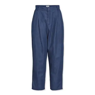 Object Joanna Trousers - Medium Blue Denim Nadrágok Kék