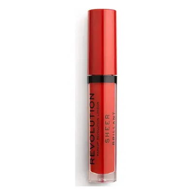 Makeup Revolution Sheer Brilliant Lip Gloss - 134 Ruby Szájfény Piros