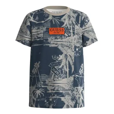 Guess SS T SHIRT Rövid ujjú pólók Kék