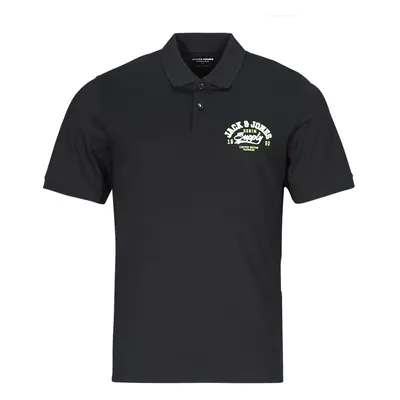 Jack & Jones JJELOGO POLO SS 2 COL SS24 SN Rövid ujjú galléros pólók Fekete