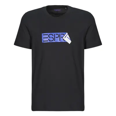 Esprit SUS LOGO TEE Rövid ujjú pólók Fekete