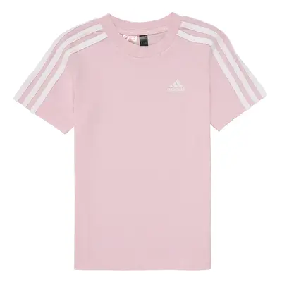 adidas LK 3S CO TEE Rövid ujjú pólók Rózsaszín