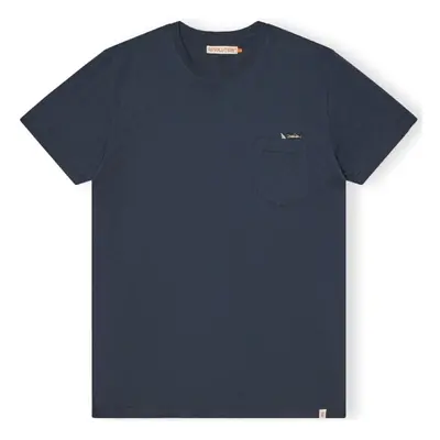 Revolution T-Shirt Regular 1365 SHA - Navy Pólók / Galléros Pólók Kék