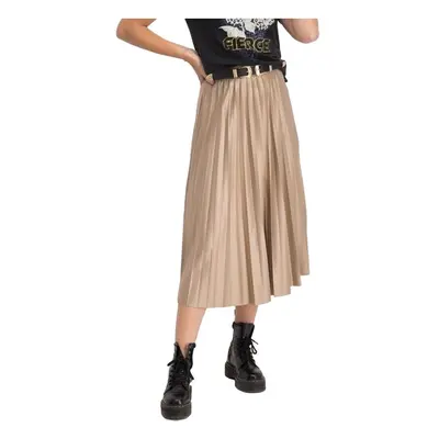 Vila Nitban Midi Skirt - Sand Shell Szoknyák Bézs