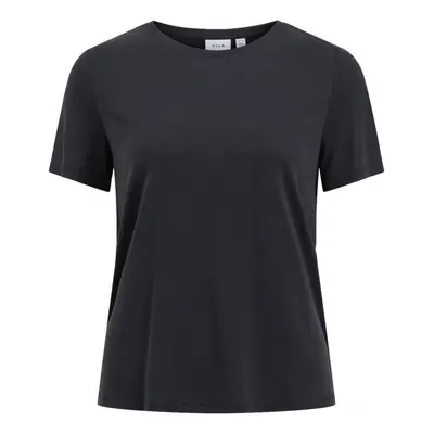 Vila Modala O Neck T-Shirt - Black Pulóverek Fekete