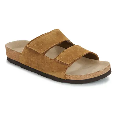 Selected SLHBASTIAN SUEDE STRAP SLIDER B Papucsok Barna