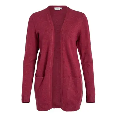 Vila Noos Ril Cardigan - Beet Red Kabátok Piros