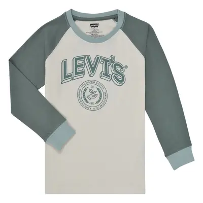 Levis PREP COLORBLOCK LONGSLEEVE Hosszú ujjú pólók Fehér