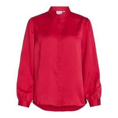 Vila Noos Ellette Satin Shirt - Love Potion Blúzok Rózsaszín