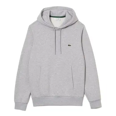 Lacoste Organic Brushed Cotton Hoodie - Grey Pulóverek Szürke