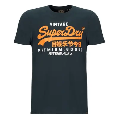 Superdry VL DUO TEE Rövid ujjú pólók Tengerész