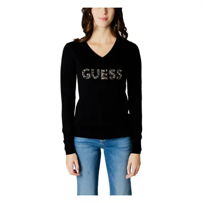 Guess HAILEY LOGO W4RR37 Z2NQ2 Pulóverek Fekete