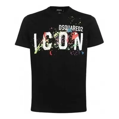 Dsquared T-Shirt Icon Homme noir Pulóverek Fekete