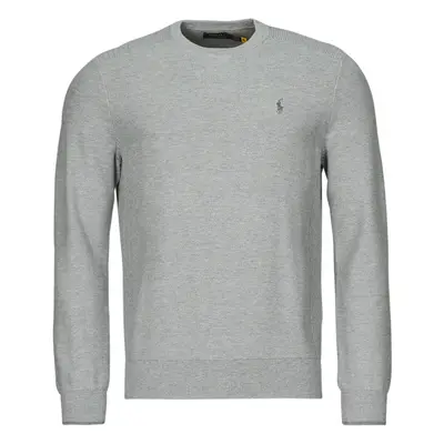 Polo Ralph Lauren PULL COL ROND EN COTON TEXTURE Pulóverek Szürke