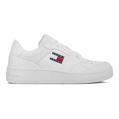 Tommy Hilfiger RETRO BASKET ESS EM0EM01395 Divat edzőcipők Fehér