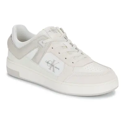 Calvin Klein Jeans BASKET CUP LOW LACEUP LTH ML MTR Rövid szárú edzőcipők Fehér