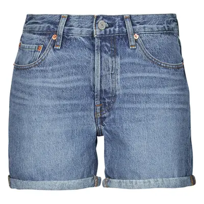 Levis 501® ROLLED SHORT Rövidnadrágok Kék