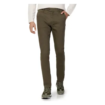 Borghese Firenze - Pantalone Elegante Twill - Fit Slim Nadrágok Zöld