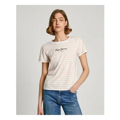 Pepe jeans PL505876 ELBA Pólók / Galléros Pólók Citromsárga