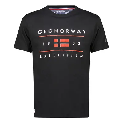 Geo Norway SY1355HGN-Black Rövid ujjú pólók Fekete