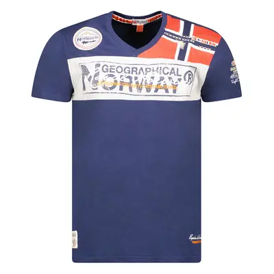 Geographical Norway SX1130HGN-Navy Rövid ujjú pólók Tengerész