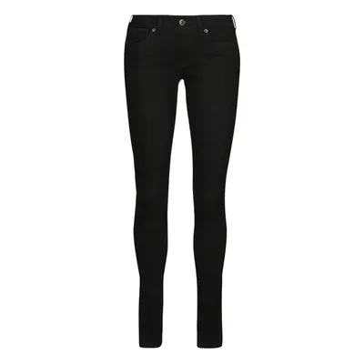 Pepe jeans SKINNY JEANS LW Skinny farmerek Fekete