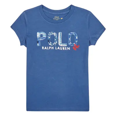 Polo Ralph Lauren SS POLO TEE-KNIT SHIRTS-T-SHIRT Rövid ujjú pólók Kék