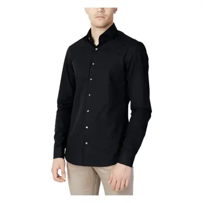 Calvin Klein Jeans POPLIN STRETCH SLIM SHIRT K10K103025 Hosszú ujjú ingek Fekete