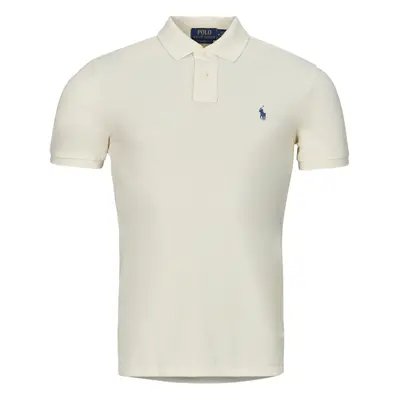 Polo Ralph Lauren POLO AJUSTE SLIM FIT EN COTON BASIC MESH Rövid ujjú galléros pólók Bézs