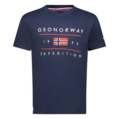 Geo Norway SY1355HGN-Navy Rövid ujjú pólók Tengerész