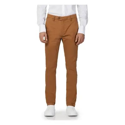 Borghese Firenze - Pantalone Elegante Twill - Fit Slim Nadrágok Narancssárga