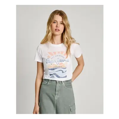 Pepe jeans PL505885 ESHA Pólók / Galléros Pólók Fehér