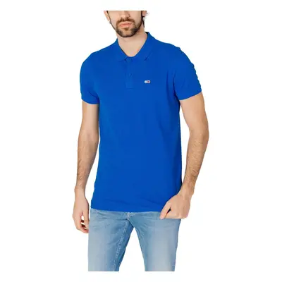 Tommy Hilfiger SLIM PLACKET DM0DM18312 Rövid ujjú galléros pólók Kék