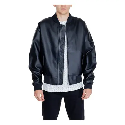 Calvin Klein Jeans FAUX LEATHER BOMBER J30J325601 Steppelt kabátok Fekete