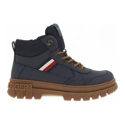 Tommy Hilfiger STRIPES LACE-UP BOOTIE Bokacsizmák Kék