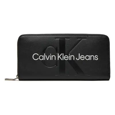 Calvin Klein Jeans SCULPTED ZIP AROUND MONO K60K607634 Pénztárcák Fekete