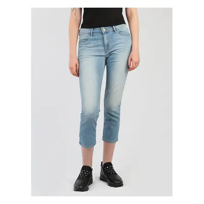 Wrangler Drew Cropped Straight W26YZS64J Egyenes szárú farmerek Kék