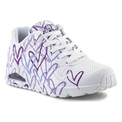 Skechers JGoldcrown Uno Lite - Spread the Love 155507-WLPR Rövid szárú edzőcipők Fehér