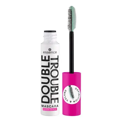 Essence Double Trouble Mascara - Extra Black Szempillaspirálok Fekete