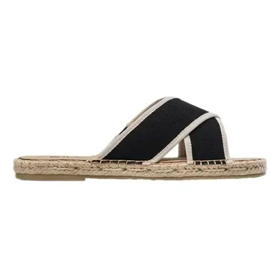 Paez Sandals Crossed W - Linen Black Szandálok / Saruk Fekete