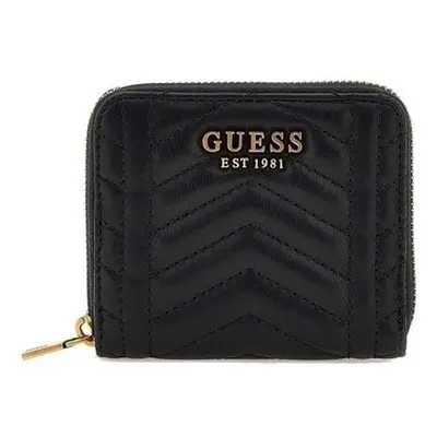 Guess LOVIDESLG SMALL ZIP AROUN Pénztárcák Fekete