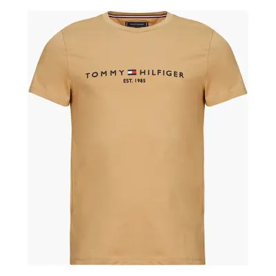 Tommy Hilfiger LOGO TEE Rövid ujjú pólók Bézs