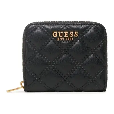 Guess GIULLY SLG SMALL ZIP AROU Pénztárcák Fekete